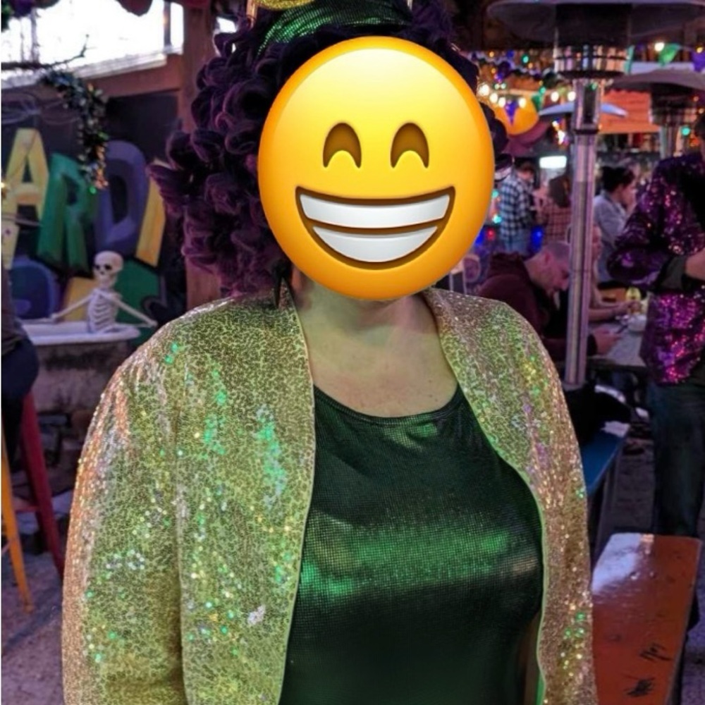 Gold sequin jacket